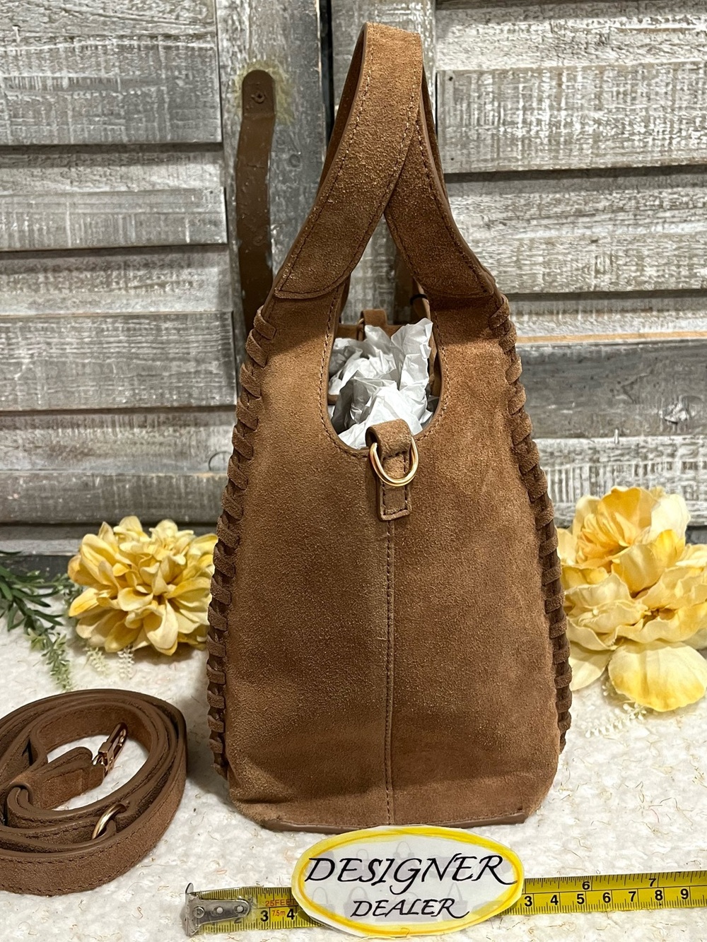 Sam Edelman Sylvia Whipstitch Mini Bucket Bag NWT! - Picture 7 of 12